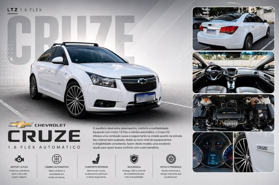 CHEVROLET CRUZE 1.8 LTZ 16V FLEX 4P AUTOMÁTICO